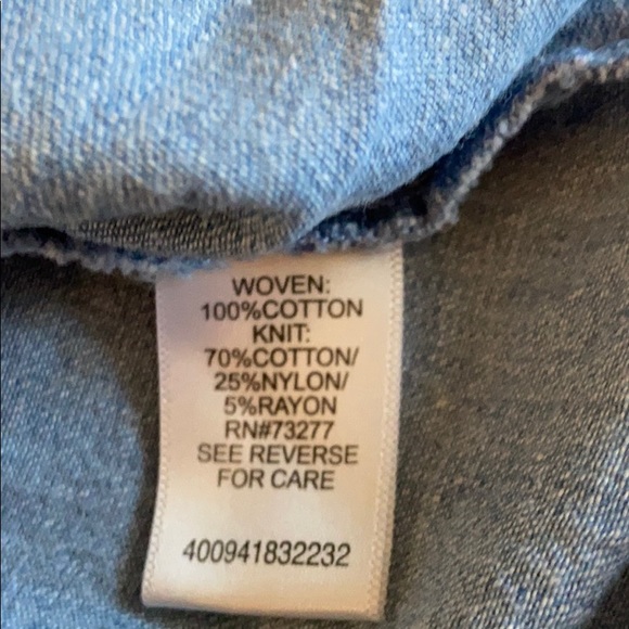 Candie’s - Denim Lace Long Sleeve Adjustable Shirt - Picture 9 of 10